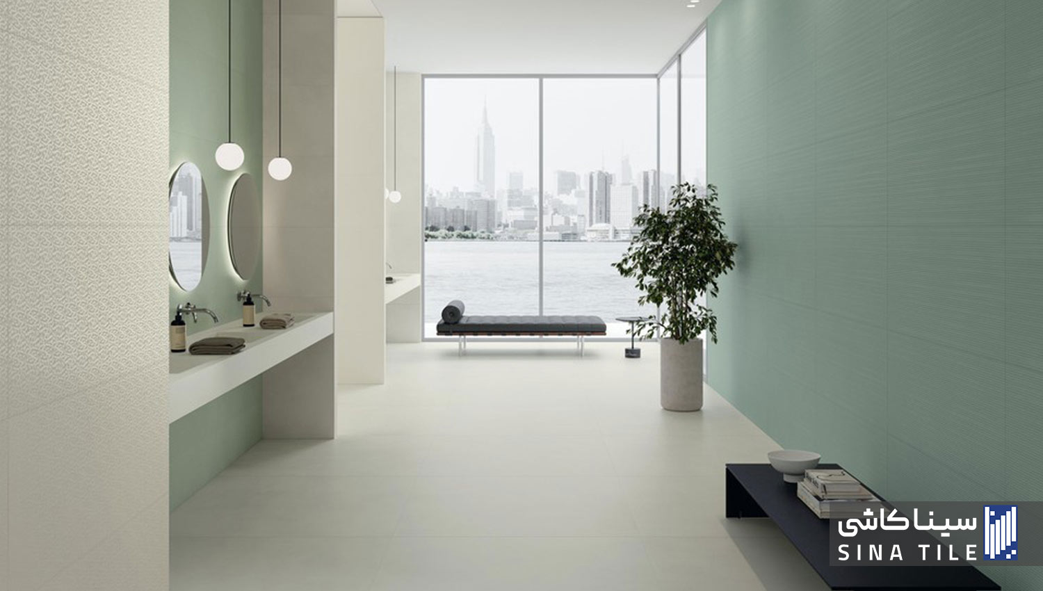 ترند رنگ های سرد و مینیمالیستی کاشی و سرامیک