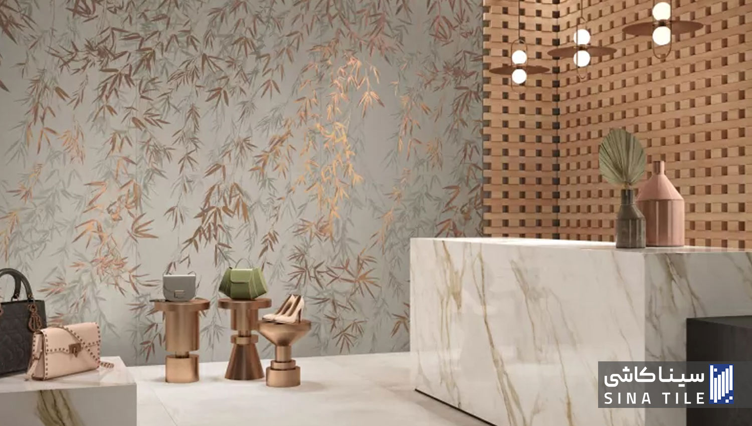 ترند های رنگ های متالیک و براق کاشی و سرامیک