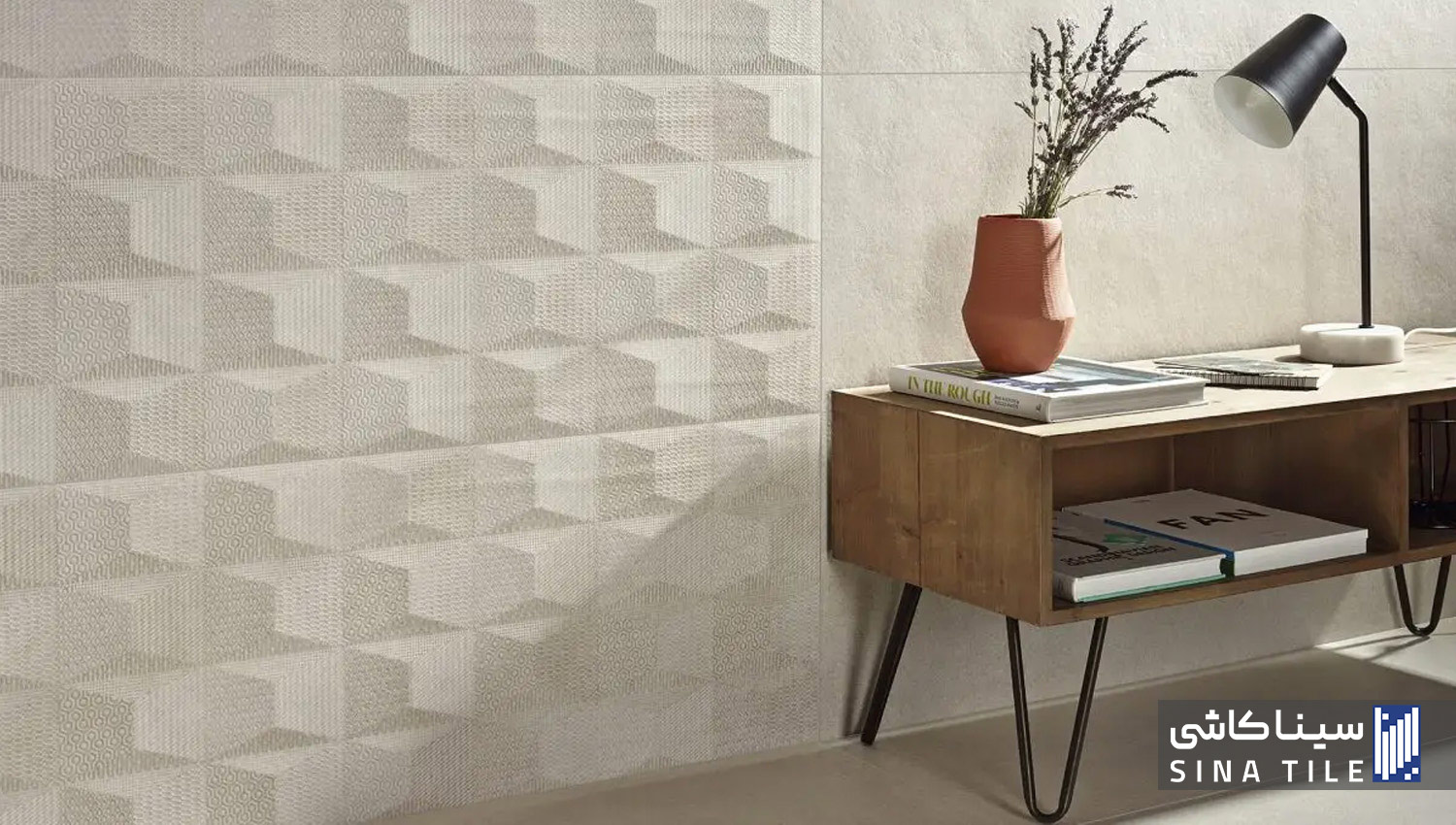 دور اتجاه الإضاءة والظل في إظهار بروز وملمس البلاط